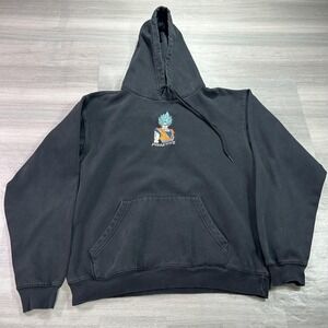 Primitive Dragon Ball Super Goku Hoodie Mens Medium Black Fleece Pullover